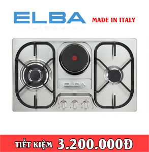 Bếp gas - điện kết hợp nhập khẩu Ý Elba E74-210 X
