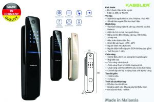 Khóa vân tay chương cửa màn hình Kassler KL-858