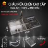 CHẬU RỬA CHÉN CAO CẤP Inox 304 - 100% - anh 1