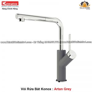 vòi chén nóng lạnh konox artan grey