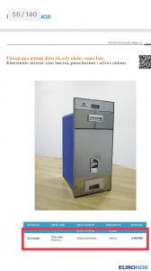 THÙNG GẠO ĐIỆN TỬ EURONOX- EUF.B30E