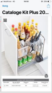 KỆ GIA VỊ DAO THỚT KIT PLUS-DK12C