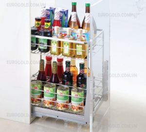 Giá gia vị inox nan dẹt - Ray giảm chấn EuroGold EP20B