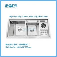 Chậu rửa chén hộc đôi  Bgem BG-10048AC